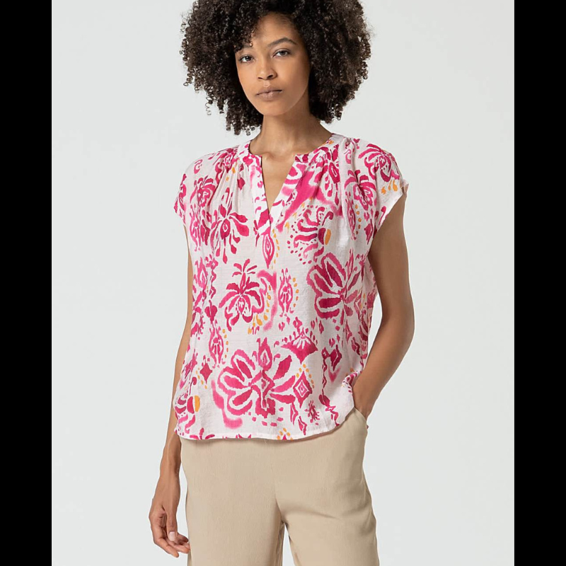 Blusa fluida tons rosa - SURKANA