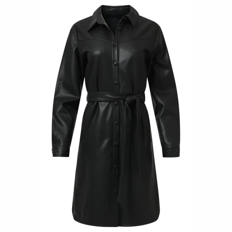 Vestido camiseiro preto - SMASHED LEMON