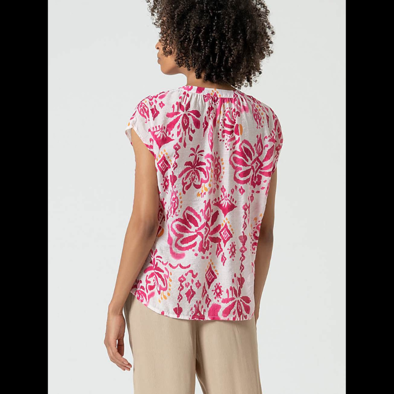 Blusa fluida tons rosa - SURKANA