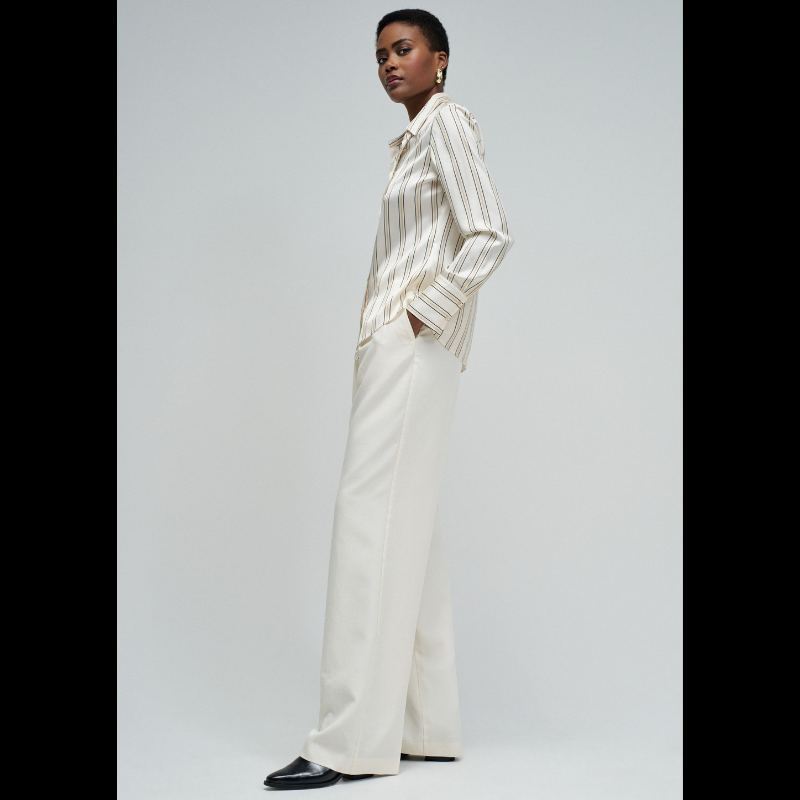 Camisa acetinada com riscas - SALSA JEANS