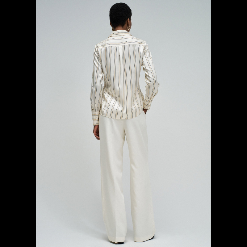 Camisa acetinada com riscas - SALSA JEANS