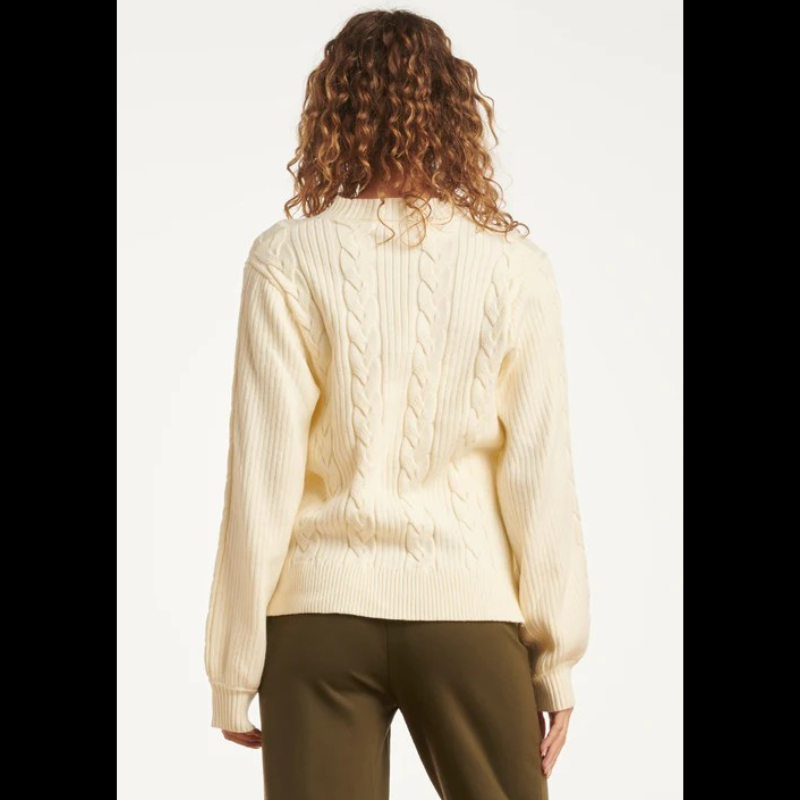 Camisola de malha estruturada em branco - SMASHED LEMON