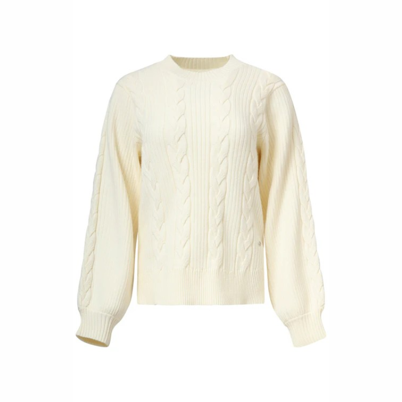 Camisola de malha estruturada em branco - SMASHED LEMON