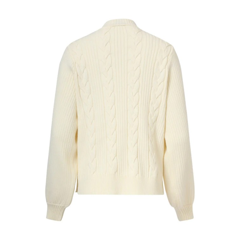 Camisola de malha estruturada em branco - SMASHED LEMON