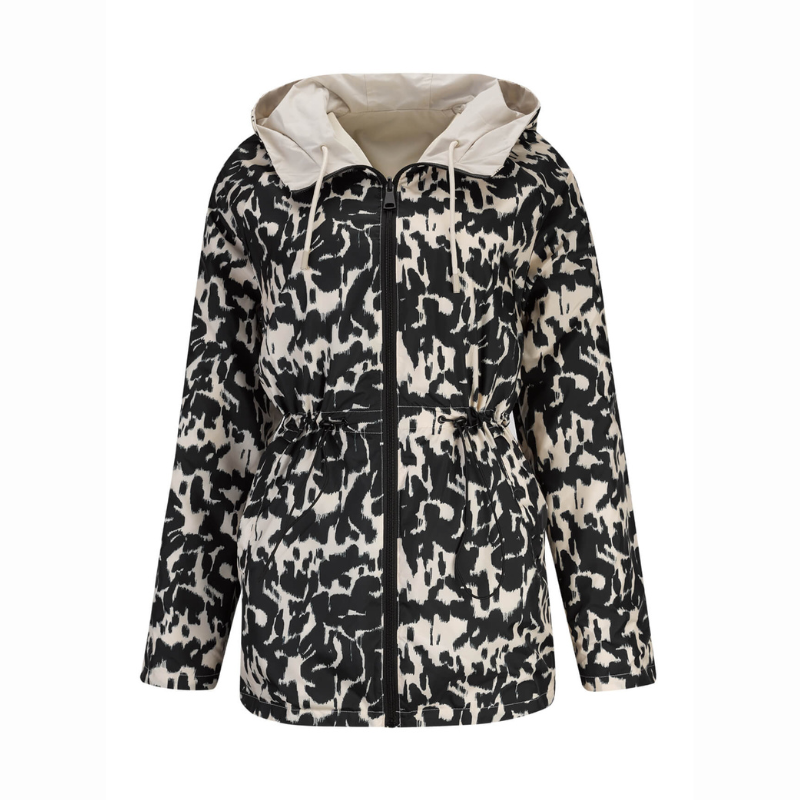 Parka reversível que oferece dois estilos numa única peça. Um lado bege liso para looks clássicos e profissionais, o outro com estampado animal em tons de bege e preto para um toque mais personalizado e moderno. Parka com fecho de correr frontal, capuz, bolsos laterais e cintura com elástico ajustável para um conforto adaptável. Versátil e prática, é a escolha ideal para quem valoriza conforto e elegância no dia a dia.