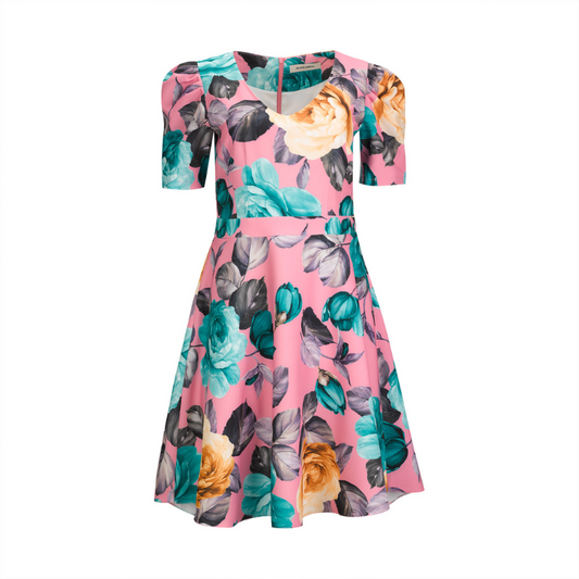 Vestido rosa - SILVINA CAMPOS