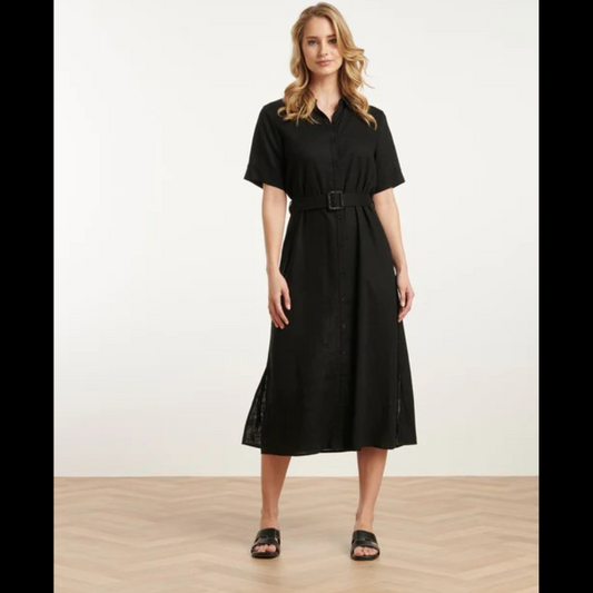 Vestido camiseiro linho - SMASHED LEMON