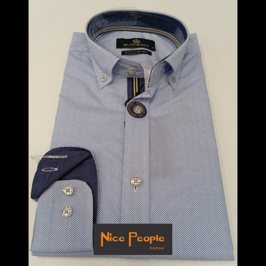 Camisa fantasia azul regular fit - BLACKOUT